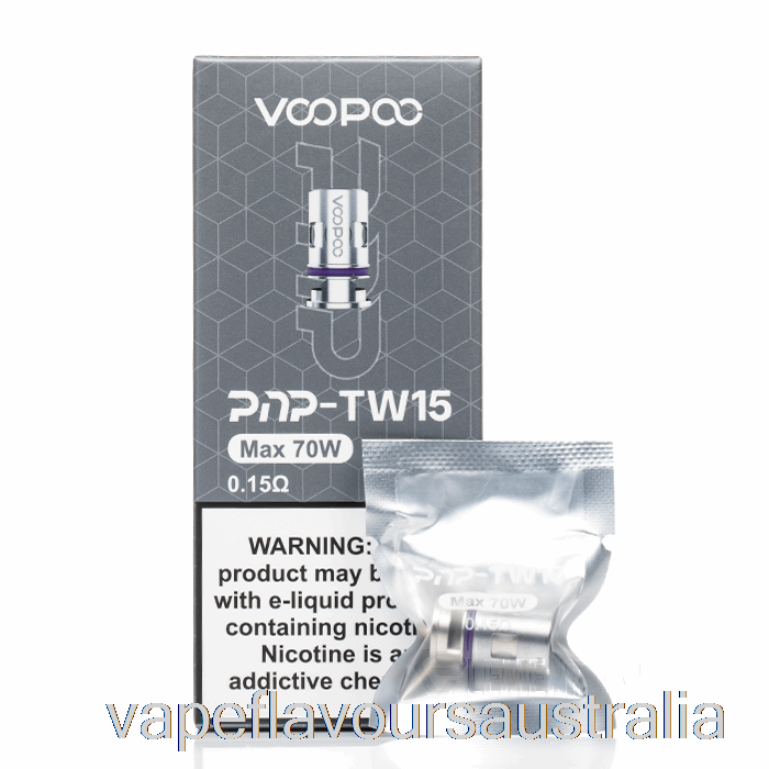 Vape Nicotine Australia VOOPOO PnP Replacement Coils 0.15ohm PnP-TW15 Mesh Coils